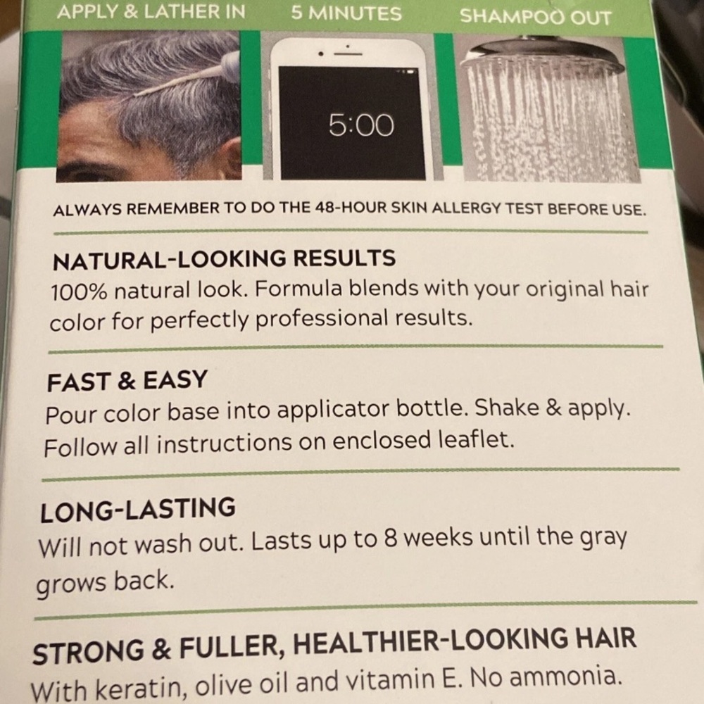 Just for Men SHAMPOO IN COLOR Haircolor with Keratin LIGHT MEDIUM BROWN Lot Of 2 - Picture 3 of 5